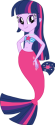 Size: 944x2136 | Tagged: safe, artist:rebelprincess59, twilight sparkle, alicorn, mermaid, equestria girls, g4, bandeau, belly button, clothes, jewelry, mermaid princess, mermaid tail, mermaidized, midriff, necklace, pearl necklace, species swap, twilight sparkle (alicorn)