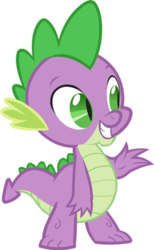 Size: 296x479 | Tagged: safe, artist:amanda lazier, spike, dragon, g4, cute, happy, male, simple background, smiling, solo, spikabetes, transparent background, vector