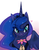 Size: 2034x2600 | Tagged: safe, artist:meowdly, princess luna, alicorn, human, pony, g4, cute, female, flower, hand, heart, high res, lunabetes, male, male pov, mare, offscreen character, offscreen human, pov