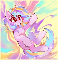Size: 1486x1560 | Tagged: safe, artist:share dast, oc, oc only, oc:oofy colorful, pony, unicorn, solo