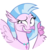 Size: 1000x1000 | Tagged: safe, artist:phucknuckl, silverstream, classical hippogriff, hippogriff, g4, she's all yak, cute, diastreamies, faic, female, simple background, solo, transparent background, vector, you look so weird