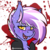 Size: 1280x1280 | Tagged: safe, artist:whisperfoot, oc, oc only, oc:berry frost, bat pony, pony, vampire, vampony, bat ponified, blood, blushing, chest fluff, chest freckles, cloak, clothes, cute, ear fluff, ear freckles, fangs, freckles, looking at you, male, multicolored hair, open mouth, race swap, simple background, slit pupils, smiling, solo, teeth