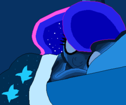 Size: 4572x3804 | Tagged: safe, artist:superhypersonic2000, princess luna, alicorn, pony, g4, absurd resolution, bed, cute, eyes closed, female, lunabetes, mare, pixel art, sleeping, solo