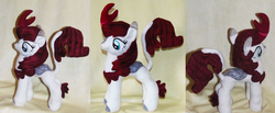 Size: 1534x630 | Tagged: safe, artist:crazyditty, oc, oc only, oc:fausticorn, alicorn, kirin, pony, irl, kirin-ified, lauren faust, multiple views, photo, plushie, quadrupedal, solo, species swap