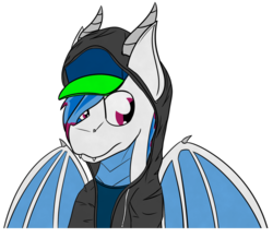 Size: 1500x1306 | Tagged: safe, artist:kamithepony, oc, oc:kami, dragon, anthro, basecap, clothes, dragonified, hoodie, photo, simple background, solo, species swap, transparent background