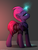 Size: 2250x3000 | Tagged: safe, artist:hitbass, artist:skitsroom, tempest shadow, pony, unicorn, g4, broken horn, butt, collaboration, dock, eye scar, female, high res, horn, looking at you, looking back, looking back at you, magic, mare, plot, rear view, scar, tail, tail hole