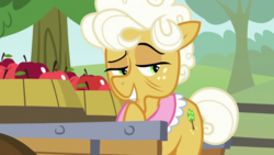 Size: 1920x1080 | Tagged: safe, screencap, goldie delicious, pony, g4, going to seed, apple, female, food, solo
