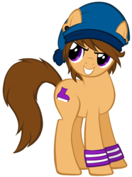 Size: 2843x3811 | Tagged: safe, artist:petraea, oc, oc only, earth pony, pony, beanie, hat, high res, male, simple background, solo, stallion, transparent background, vector