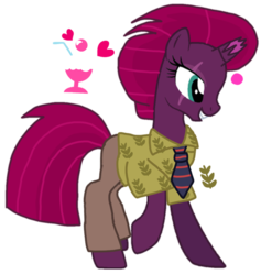 Size: 955x1008 | Tagged: safe, artist:徐詩珮, fizzlepop berrytwist, tempest shadow, pony, unicorn, g4, broken horn, clothes, cosplay, costume, crossover, cutie mark, female, horn, mare, nick wilde, simple background, tempest's cutie mark, transparent background, zootopia