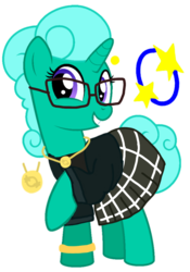 Size: 712x1017 | Tagged: safe, artist:jhayarr23, artist:徐詩珮, edit, vector edit, glitter drops, pony, unicorn, g4, clothes, cosplay, costume, crossover, cutie mark, dawn bellwether, disney villains, female, glasses, mare, show accurate, simple background, transparent background, zootopia