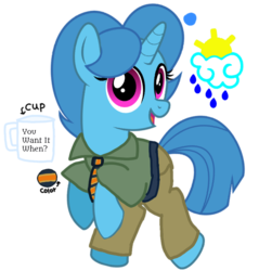 Size: 923x964 | Tagged: safe, artist:jhayarr23, artist:徐詩珮, edit, vector edit, spring rain, pony, unicorn, g4, clothes, cosplay, costume, crossover, cutie mark, female, flash slothmore, mare, simple background, transparent background, zootopia