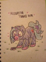 Size: 1536x2048 | Tagged: safe, artist:paperbagpony, oc, oc only, earth pony, pony, flower, male, traditional art