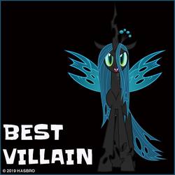 Size: 1080x1080 | Tagged: safe, part of a set, queen chrysalis, changeling, changeling queen, g4, official, antagonist, best villain, female, holes in wings, part of a series, solo