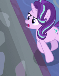 Size: 339x434 | Tagged: safe, edit, edited screencap, screencap, starlight glimmer, pony, unicorn, a matter of principals, g4, angry, animated, cropped, female, horses doing horse things, solo, stomp, stomping, trotting, upset