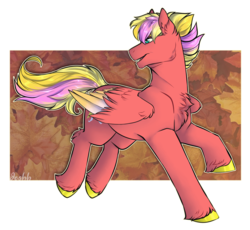 Size: 4342x4000 | Tagged: safe, artist:jeshh, oc, oc only, oc:crimson crust, pegasus, pony, absurd resolution, male, solo, stallion, two toned wings, wings