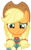 Size: 1531x2463 | Tagged: safe, artist:sketchmcreations, applejack, earth pony, pony, g4, the big mac question, applejack's country dress, braid, braided pigtails, clothes, crying, cute, dress, female, formal wear, gown, hat, jackabetes, mare, simple background, smiling, solo, tears of joy, transparent background, vector