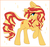 Size: 2021x1909 | Tagged: safe, artist:avrameow, sunset shimmer, pony, unicorn, g4, digital art, female, mare, smiling, solo