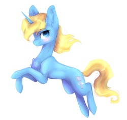 Size: 3360x3168 | Tagged: safe, artist:maxxacre, oc, oc only, oc:skydreams, pony, unicorn, blushing, chest fluff, female, high res, mare, solo