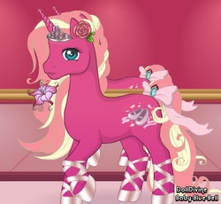 Size: 548x504 | Tagged: safe, artist:magicponixtutu, oc, oc only, pony, unicorn, bow, female, flower, flower in hair, horn, mare, solo, tail bow, unicorn oc
