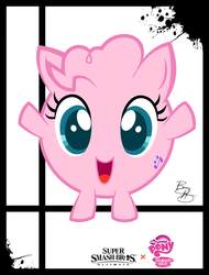 Size: 2850x3750 | Tagged: safe, artist:xeternalflamebryx, jigglypuff, crossover, cutie mark, fake, faker than a three dollar bill, female, high res, my little pony logo, pokémon, solo, style emulation, super smash bros., super smash bros. ultimate