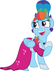 Size: 4270x5621 | Tagged: safe, artist:nicxchy, rainbow dash, pegasus, pony, g4, sparkle's seven, alternate hairstyle, clothes, dress, ear piercing, earring, female, jewelry, megaradash, piercing, rainbow dash always dresses in style, simple background, solo, transparent background, vector