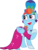 Size: 4270x5621 | Tagged: safe, artist:nicxchy, rainbow dash, pegasus, pony, g4, my little pony: friendship is magic, sparkle's seven, alternate hairstyle, clothes, dress, ear piercing, earring, female, jewelry, megaradash, piercing, rainbow dash always dresses in style, simple background, solo, transparent background, vector