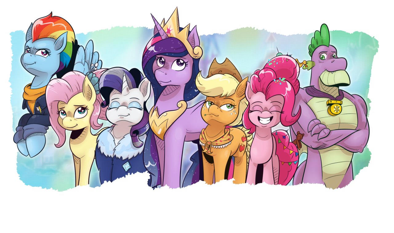 Last Problem Rarity Drawing #2166916 - safe, artist:saturdaymorningproj, applejack, fluttershy ...