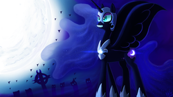 Size: 1920x1080 | Tagged: safe, artist:jphyperx, nightmare moon, alicorn, pony, g4, female, mare, solo
