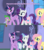 Size: 2000x2250 | Tagged: safe, edit, edited screencap, screencap, fluttershy, rarity, spike, twilight sparkle, alicorn, dragon, pegasus, pony, unicorn, g4, the ending of the end, 2 panel comic, canterlot, caption, comic, female, high res, image macro, implied cunnilingus, implied lesbian, implied oral, implied rarilight, implied sex, implied shipping, innuendo, male, mare, one eye closed, saddle bag, screencap comic, text, twilight sparkle (alicorn), wink