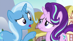 Size: 1280x720 | Tagged: safe, screencap, starlight glimmer, trixie, pony, all bottled up, g4