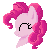 Size: 50x50 | Tagged: safe, artist:piichu-pi, pinkie pie, earth pony, pony, g4, animated, avatar, female, gif, icon, mare, pixel art, simple background, solo, transparent background
