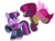 Size: 1440x1080 | Tagged: safe, artist:徐詩珮, fizzlepop berrytwist, tempest shadow, twilight sparkle, alicorn, pony, unicorn, g4, artificial wings, augmented, broken horn, clothes, cosplay, costume, crossover, female, horn, judy hopps, lesbian, magic, magic wings, mare, nick wilde, ship:tempestlight, shipping, simple background, transparent background, twilight sparkle (alicorn), wings, zootopia