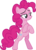 Size: 4233x5859 | Tagged: safe, artist:ironm17, artist:stevenracecars, pinkie pie, earth pony, pony, g4, my little pony: friendship is magic, the mean 6, belly, bipedal, crossed arms, female, lidded eyes, mare, simple background, smiling, smug, solo, standing, transparent background, vector