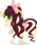 Size: 2492x3066 | Tagged: oc name needed, safe, artist:mint-light, artist:sugaryicecreammlp, oc, oc only, pony, unicorn, bow, female, high res, magical lesbian spawn, mare, offspring, parent:applejack, parent:rarity, parents:rarijack, simple background, tail bow, transparent background