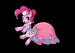Size: 1754x1240 | Tagged: safe, artist:t0zona, pinkie pie, pony, g4, the best night ever, clothes, dignified wear, dress, gala dress, hat, open mouth, shoes