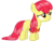 Size: 6500x5000 | Tagged: safe, artist:midnight--blitz, edit, editor:slayerbvc, vector edit, apple bloom, earth pony, pony, g4, leap of faith, absurd resolution, accessory-less edit, female, filly, missing accessory, simple background, solo, transparent background, vector, water wings, wet mane, wet mane apple bloom