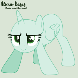 Size: 2000x2000 | Tagged: safe, alicorn, pony, g4, base, female, high res, mare, ms paint friendly