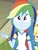 Size: 630x828 | Tagged: safe, screencap, rainbow dash, equestria girls, g4, my little pony equestria girls: choose your own ending, sock it to me, cropped, cute, dashabetes, female, solo