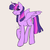 Size: 8000x8000 | Tagged: safe, artist:strawbapy, twilight sparkle, alicorn, pony, g4, absurd resolution, colored, eye clipping through hair, female, flat colors, mare, profile, solo, twilight sparkle (alicorn)