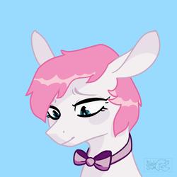 Size: 2000x2000 | Tagged: safe, artist:fizzlesoda2000, oc, oc only, oc:swift thread, pony, bowtie, bust, high res, solo