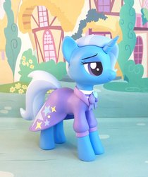 Size: 713x850 | Tagged: safe, artist:krowzivitch, trixie, pony, unicorn, g4, the last problem, clothes, craft, diorama, female, older trixie, sculpture, solo, standing, that was fast, traditional art