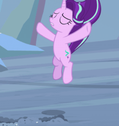 Size: 488x520 | Tagged: safe, screencap, starlight glimmer, pony, unicorn, g4, season 9, the ending of the end, animated, beautiful, cropped, female, floating, mare, solo, tired