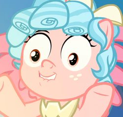 Size: 605x575 | Tagged: safe, screencap, cozy glow, alicorn, pony, g4, the ending of the end, alicornified, cozy glow is best facemaker, cropped, faic, female, filly, funny, funny face, lip bite, race swap, solo