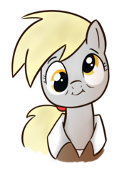 Size: 482x641 | Tagged: safe, artist:cookieboy011, derpy hooves, pegasus, pony, g4, the last problem, cute, derpabetes, female, mailmare, older derpy hooves, ponytail, smiling, solo