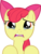 Size: 1509x1971 | Tagged: safe, artist:phucknuckl, apple bloom, earth pony, pony, g4, the last crusade, bust, crying, female, filly, open mouth, reaction image, sad, simple background, solo, teary eyes, transparent background, vector