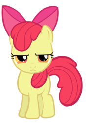 Size: 3080x4370 | Tagged: safe, artist:togekisspika35, apple bloom, earth pony, pony, bridle gossip, g4, female, filly, simple background, solo, transparent background, unamused, vector