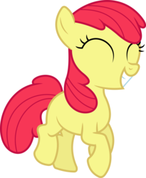 Size: 6000x7304 | Tagged: safe, artist:dasprid, edit, editor:slayerbvc, vector edit, apple bloom, earth pony, pony, g4, absurd resolution, accessory-less edit, dancing, female, filly, missing accessory, simple background, solo, transparent background, vector