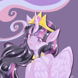 Size: 2048x2048 | Tagged: safe, artist:moh_mlp2, twilight sparkle, alicorn, anthro, g4, the last problem, crown, cute, female, high res, jewelry, older, older twilight, older twilight sparkle (alicorn), princess twilight 2.0, regalia, twiabetes, twilight sparkle (alicorn)