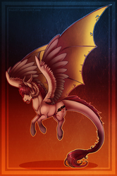 Size: 928x1400 | Tagged: safe, artist:pocki07, oc, dracony, dragon, hybrid, pony