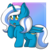 Size: 893x894 | Tagged: safe, artist:sno-cherry, oc, oc:fleurbelle, alicorn, pony, adorabelle, alicorn oc, blushing, chibi, cute, female, mare, solo, yellow eyes